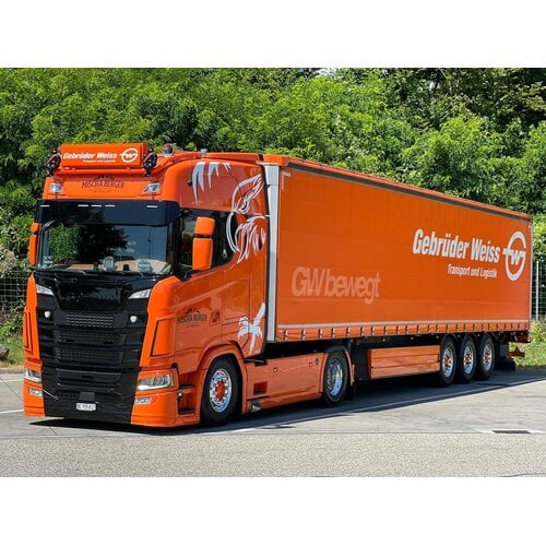 Tekno Tekno Scania NGS Highline 4x2 with 3-axle tautliner BERGER TRANSPORTE