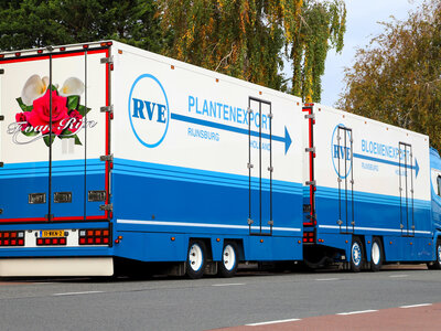 Tekno Tekno Scania NGS 530  Riged truck with 2-axle trailer RVE / F. VAN RIJN