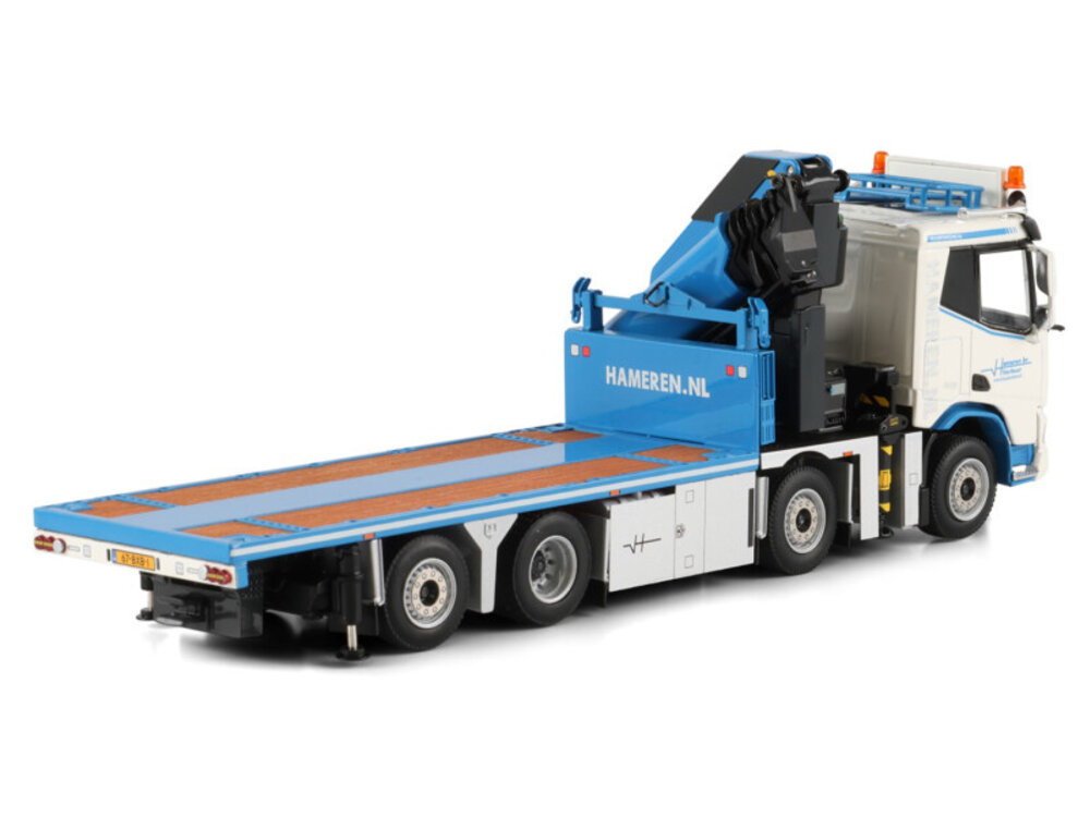 WSI WSI DAF XD SL riged flatbed truck 8x2  with palfinger PK 480 tec VAN HAMEREN B.V.