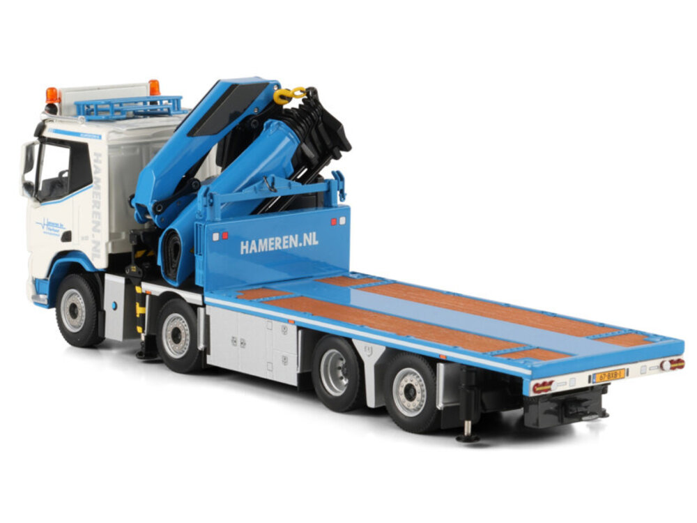 WSI WSI DAF XD SL riged flatbed truck 8x2  with palfinger PK 480 tec VAN HAMEREN B.V.