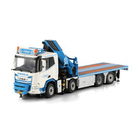 WSI DAF XD SL riged flatbed truck 8x2  with palfinger PK 480 tec VAN HAMEREN B.V.