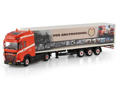 WSI WSI DAF XG+ 4X2 met 3-assige box trailer VOS ZALTBOMMEL