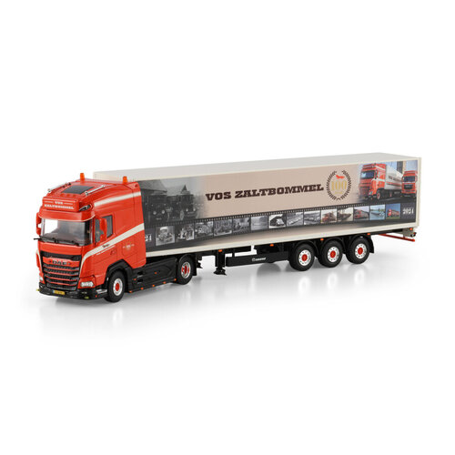 WSI WSI DAF XG+ 4X2 met 3-assige box trailer VOS ZALTBOMMEL