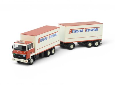 Tekno Tekno Ford Transcontinental motorwagen met 3-assige aanhanger OVERLAND