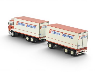 Tekno Tekno Ford Transcontinental motorwagen met 3-assige aanhanger OVERLAND
