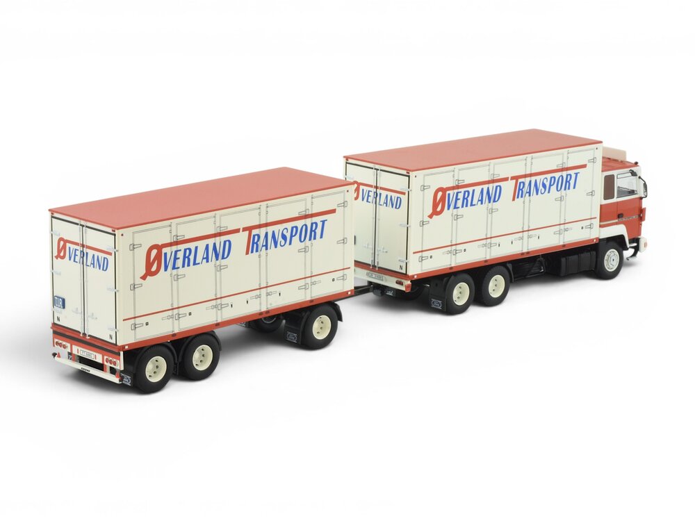 Tekno Tekno Ford Transcontinental riged truck with 3-axle trailer OVERLAND