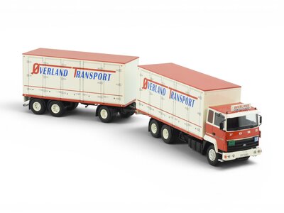 Tekno Tekno Ford Transcontinental motorwagen met 3-assige aanhanger OVERLAND