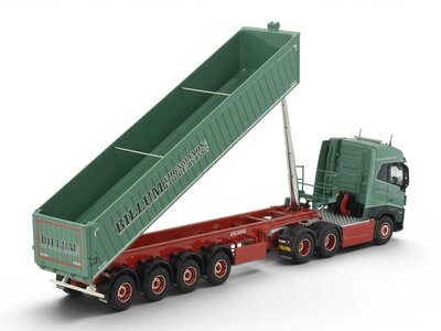 Tekno Tekno Volvo FH05 Globetrotter 6x2 with 4-axle Danish tipper trailer BILLUM