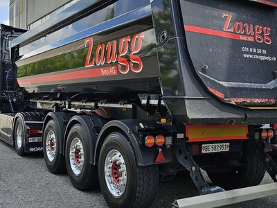 Tekno Tekno Scania NGR Highline 4x2 trek met 3-as Meiler kipper ZAUGG