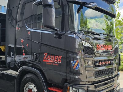 Tekno Tekno Scania NGR Highline 4x2 trek met 3-as Meiler kipper ZAUGG