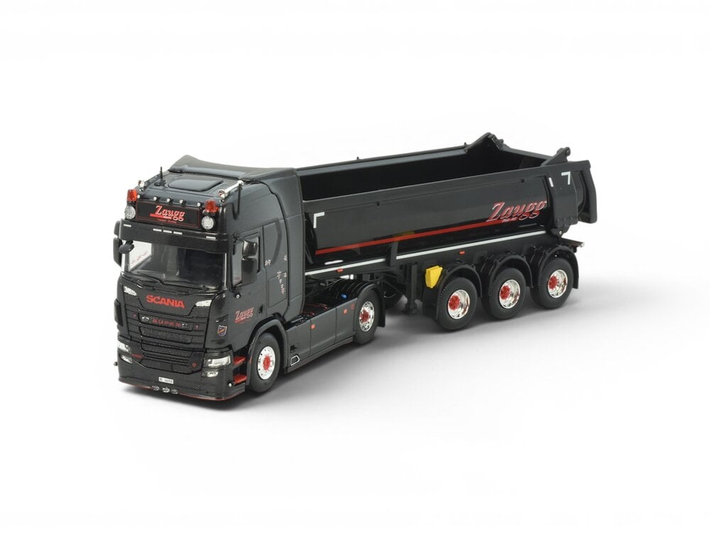 Tekno Tekno Scania NGR Highline 4x2 trek met 3-as Meiler kipper ZAUGG