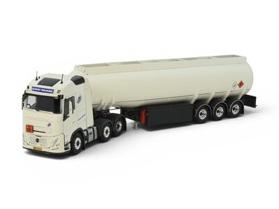 Tekno Tekno Volvo FH Aero Globetrotter 6x2 met 3-assige benzine oplegger NIJHOF WASSINK