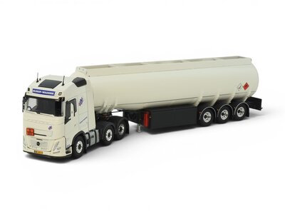 Tekno Tekno Volvo FH Aero Globetrotter 6x2 with 3-axle tank trailer NIJHOF WASSINK