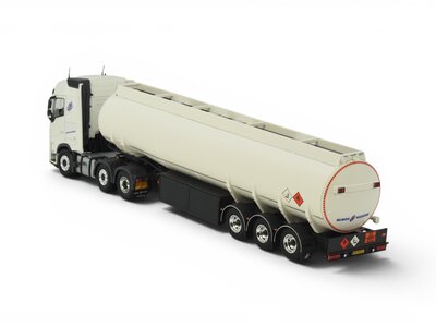 Tekno Tekno Volvo FH Aero Globetrotter 6x2 met 3-assige benzine oplegger NIJHOF WASSINK