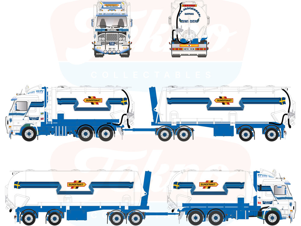 Tekno Tekno Scania 3-serie Swedish bulk combi OLA JACOBSSON
