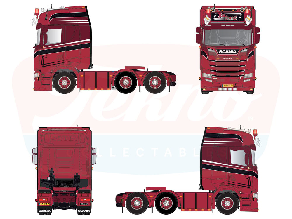 Tekno Tekno Scania NGS 530 6x2 trekker JIM TRANS