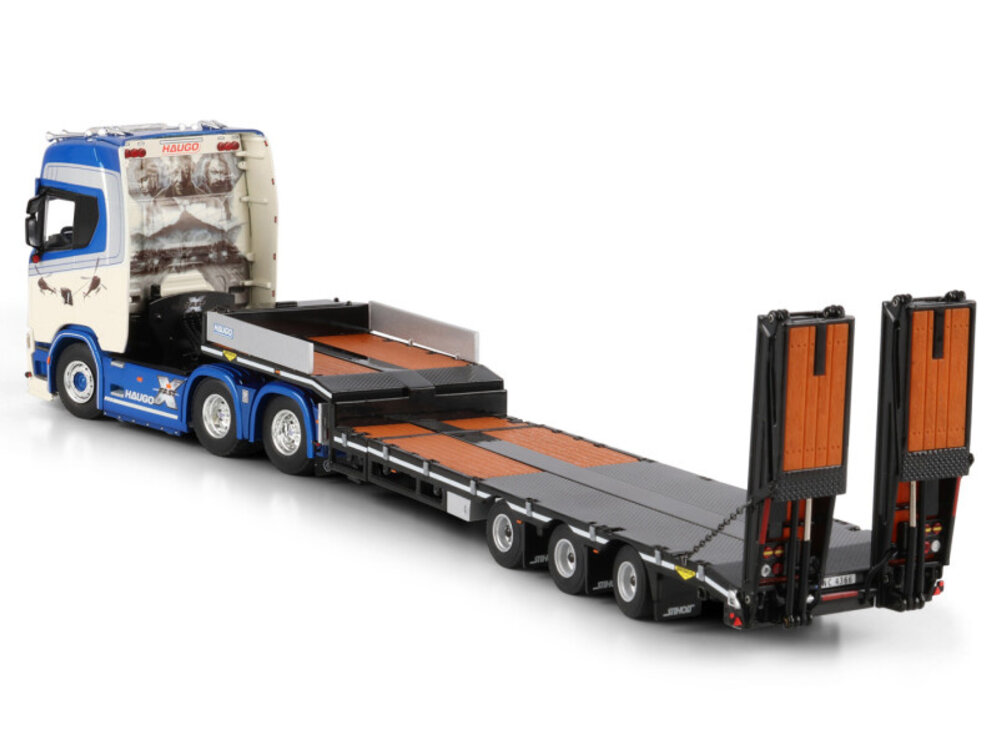 WSI WSI Scania S Highline 6x4 with 3-axle Semi- lowloader + ramps HAUGO SPESIALOPPDRAG