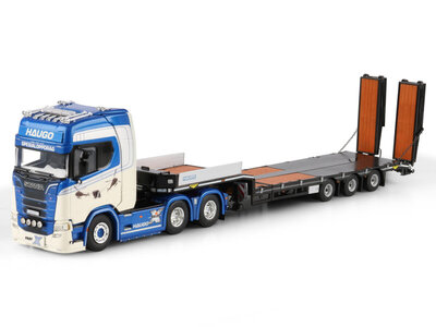 WSI WSI Scania S Highline 6x4 with 3-axle Semi- lowloader + ramps HAUGO SPESIALOPPDRAG