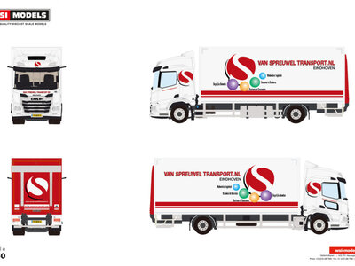 WSI WSI DAF XF SH with sky lichts 4x2 rigid truck VAN SPREUWEL TRANSPORT