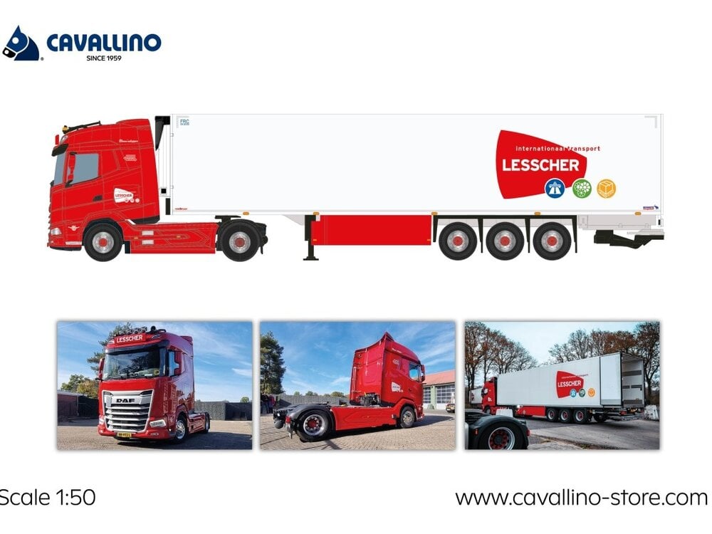 Cavallino Cavallino DAF XG met 3-as koeloplegger LESSCHER