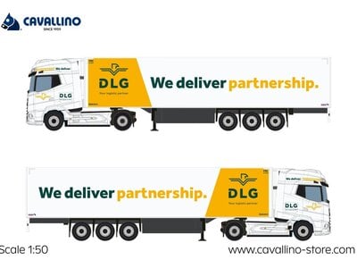 Cavallino Cavallino DAF XG+ met 3-as koeloplegger DLG LOGISTICS
