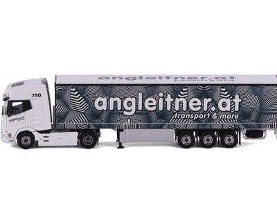 Cavallino Cavallino DAF XG+ 4x2 met 3-as schuifzeilen oplegger ANGLEITNER