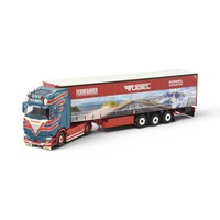 Tekno Scania Next Gen 540S Highline 4x2 met 3-assige zeiloplegger VOGEL FERNFAHRER