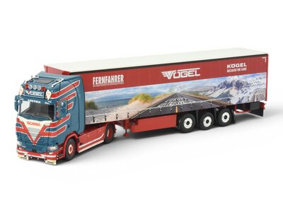 Tekno Tekno Scania Next Gen 540S Highline 4x2 with 3-axle curtainside trailer VOGEL FERNFAHRER