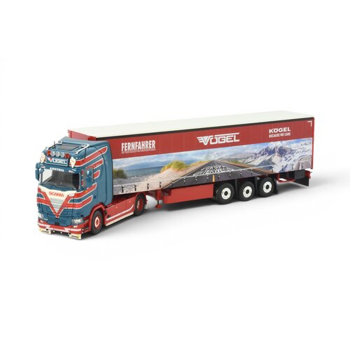 Tekno Tekno Scania Next Gen 540S Highline 4x2 with 3-axle curtainside trailer VOGEL FERNFAHRER