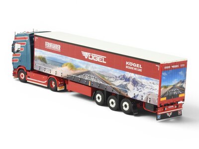 Tekno Tekno Scania Next Gen 540S Highline 4x2 with 3-axle curtainside trailer VOGEL FERNFAHRER