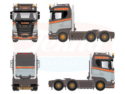 Tekno Tekno Scania Next Gen 6x2 sleepas trekker STPS
