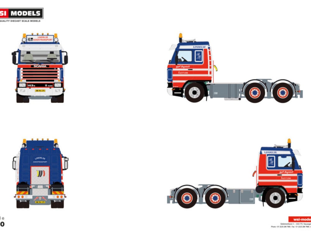 WSI WSI Scania 3-serie Streamline 6x2 BENT BOGETOFT
