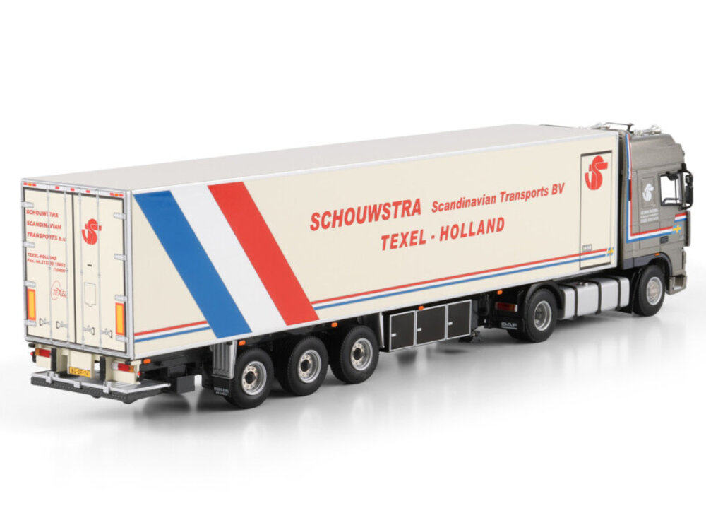 WSI WSI DAF 95XF Super Space Cab 4x2  with -3axle reefer trailer SCHOUWSTRA