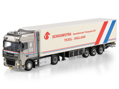 WSI WSI DAF 95XF Super Space Cab  4x2 met 3-assige koeloplegger SCHOUWSTRA