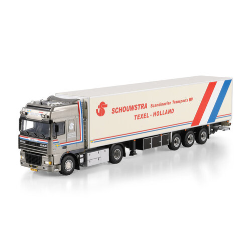 WSI WSI DAF 95XF Super Space Cab  4x2 met 3-assige koeloplegger SCHOUWSTRA