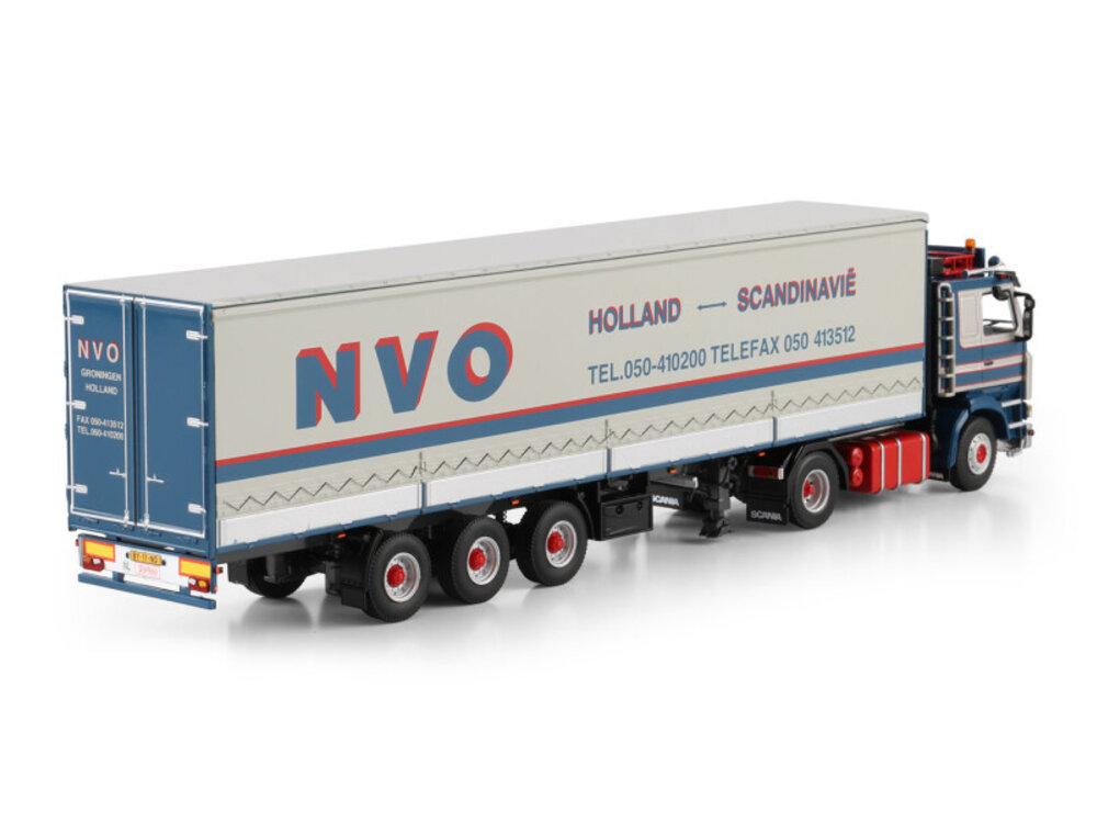 WSI WSI Scania 142M 4x2 with 3-axle curtainside trailer B.W. SLIK TRANSPORT / NVO