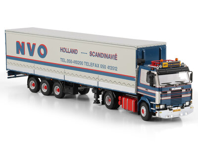 WSI WSI Scania 142M 4x2 with 3-axle curtainside trailer B.W. SLIK TRANSPORT / NVO