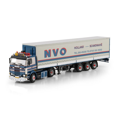 WSI WSI Scania 142M 4x2 with 3-axle curtainside trailer B.W. SLIK TRANSPORT / NVO
