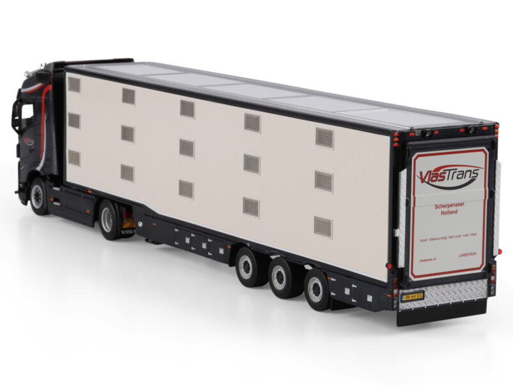 WSI WSI Volvo FH5 Globetrotter 4x2 met 3-assige veeoplegger VLASTRANS