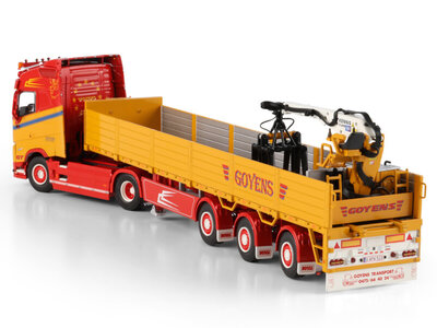 WSI WSI Volvo FH Aero Glo. 4x2 + 3-as stenen oplegger GOYENS
