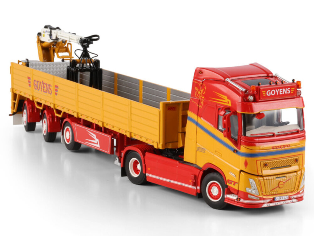 WSI WSI Volvo FH Aero Glo. 4x2 + 3-as stenen oplegger GOYENS