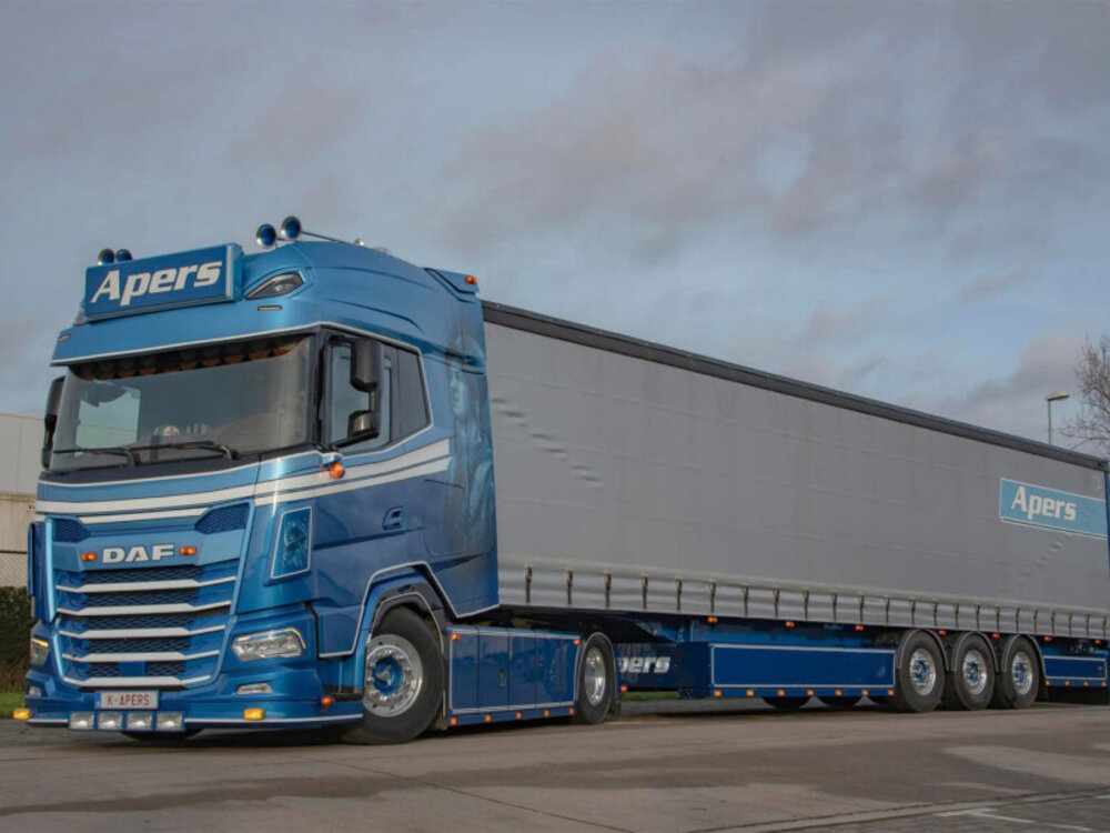 WSI WSI  3-assige schuifzeilen oplegger TRANSPORT APERS