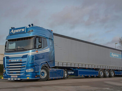 WSI WSI  3-assige schuifzeilen oplegger TRANSPORT APERS