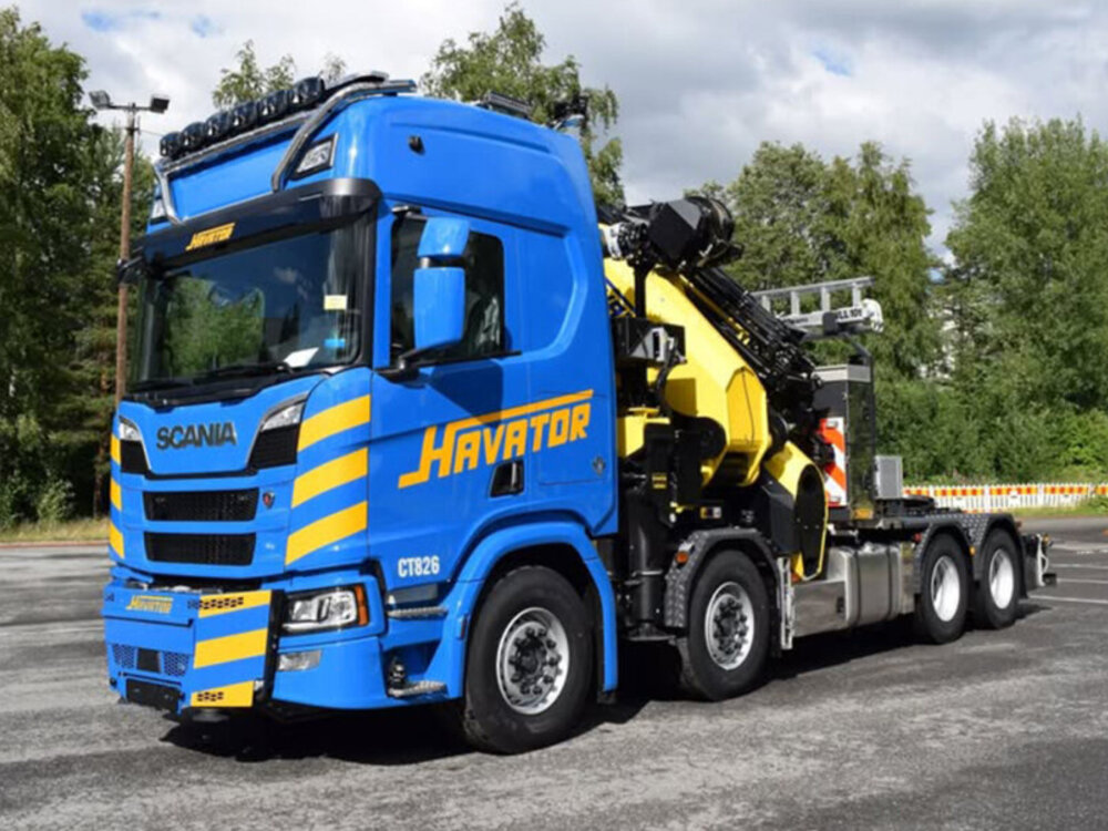 WSI WSI Scania R Highline  8x4 with  palfinger PK 165.002 TEC 7 + jib HAVATOR