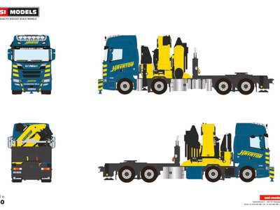 WSI WSI Scania R Highline  8x4 with  palfinger PK 165.002 TEC 7 + jib HAVATOR