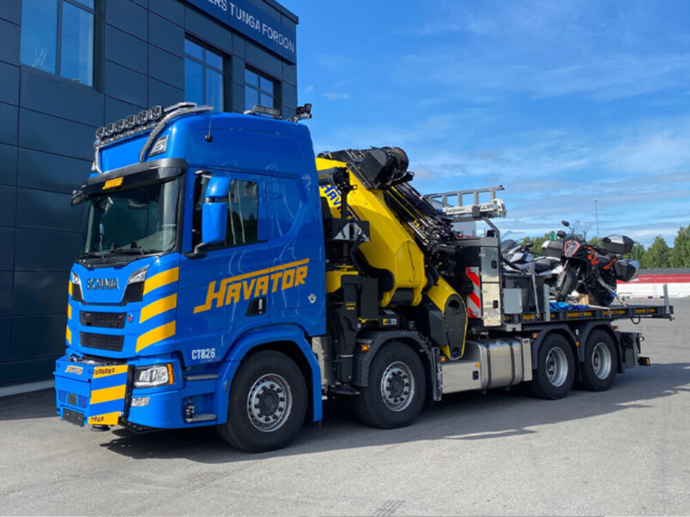 WSI WSI Scania R Highline  8x4 with  palfinger PK 165.002 TEC 7 + jib HAVATOR