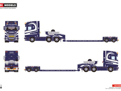 WSI WSI Scania S Highline 6x4 with 2-axle euro px lowloader ARJEN KANDT