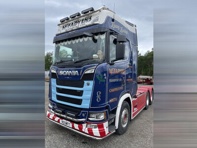 WSI WSI Scania S Highline 6x4 with 6-axle manoovr + 2-axle Dolly MC FADYENS