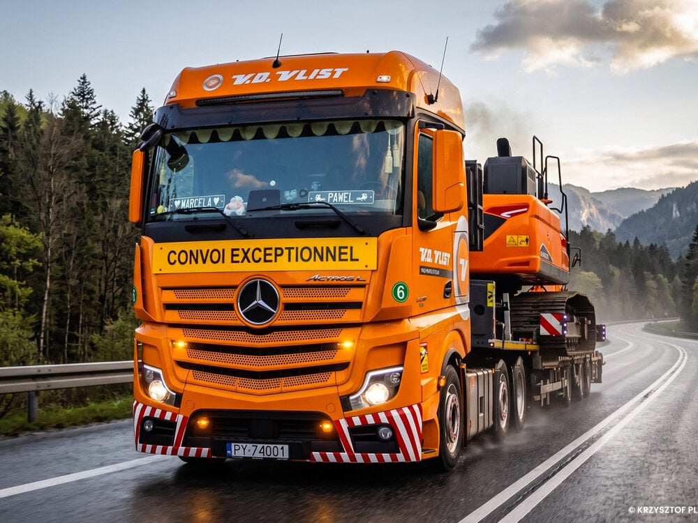 IMC IMC Mercedes Actros BigSpace 6x2 + 3-axle Nooteboom OSDS semi lowloader VAN DER VLIST