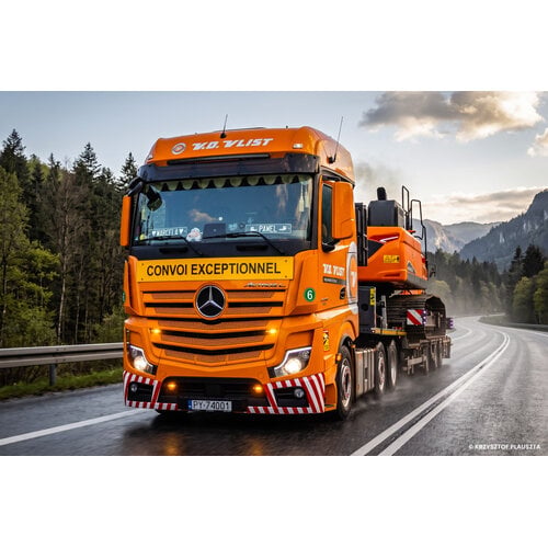 IMC IMC Mercedes Actros BigSpace 6x2 + 3-axle Nooteboom OSDS semi lowloader VAN DER VLIST